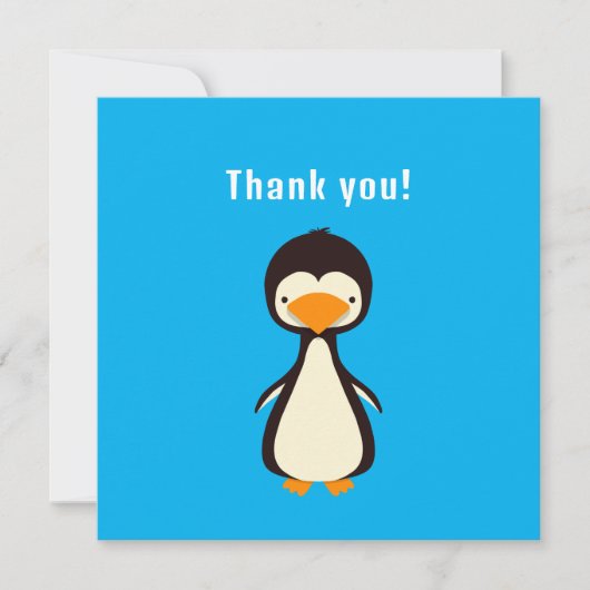 Penguin Danke Einladung (Vorderseite)