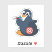 Penguin Darts Dart Dartboard Aufkleber (Blatt)