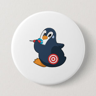 Penguin Darts Dart Dartboard Button
