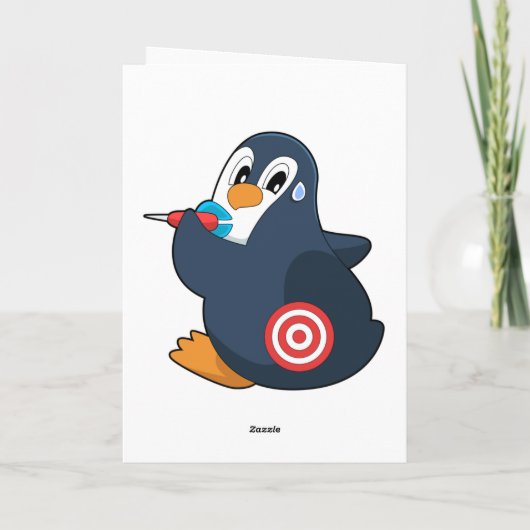 Penguin Darts Dart Dartboard Karte (Rückseite)