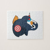 Penguin Darts Dart Dartboard Puzzle (Horizontal)