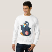 Penguin Darts Dart Dartboard Sweatshirt (Vorne ganz)