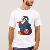 Penguin Darts Dart Dartboard T-Shirt (Vorderseite)