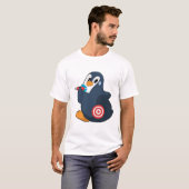 Penguin Darts Dart Dartboard T-Shirt (Vorne ganz)