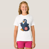 Penguin Darts Dart Dartboard T-Shirt (Vorne ganz)