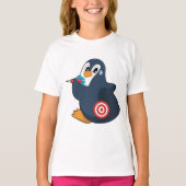 Penguin Darts Dart Dartboard T-Shirt (Vorderseite)