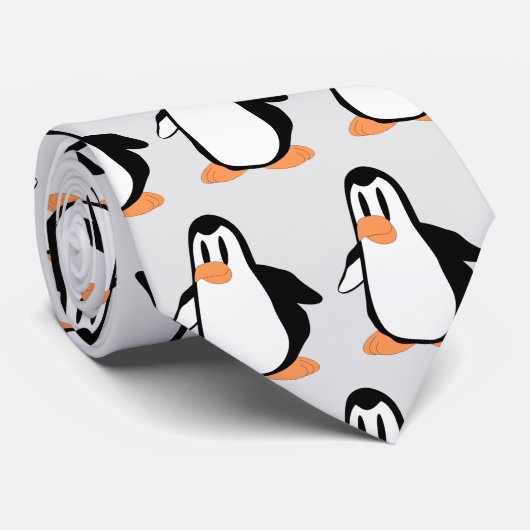 Penguin Design Krawatte (Gerollt)