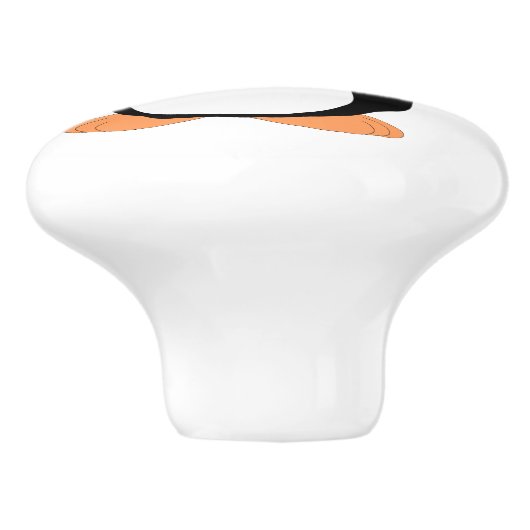 Penguin Design Personalised Keramikknauf (Seitenansicht)