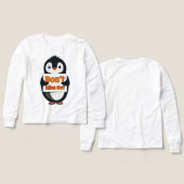 Penguin Don't Miss Out Throw Pillow (Design Vorderseite & Rückseite)