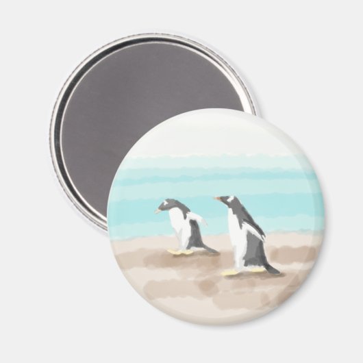 Penguin Duo Magnet (Vorderseite/Rückseite)