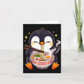 Penguin Eating Ramen Karte (Vorderseite)