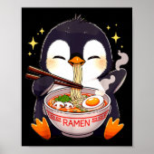 Penguin Eating Ramen Poster (Vorne)