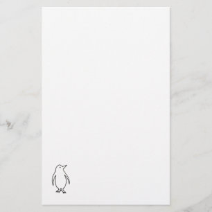 Penguin - einfache neue Tintenlinie des Spaßes, Briefpapier