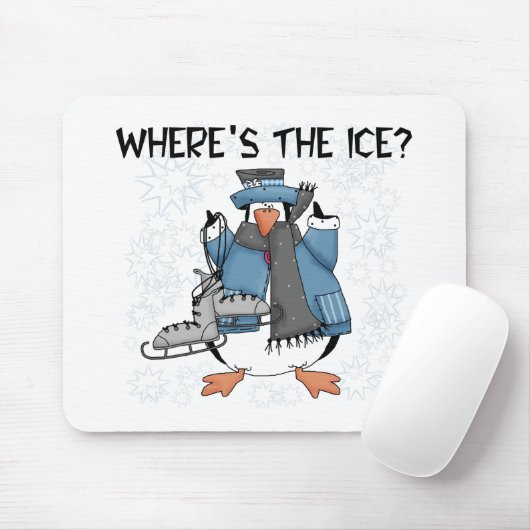 Penguin-Eis-Skaten Mousepad (Mit Mouse)