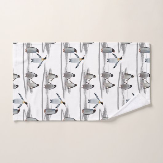 Penguin-Eisberg-Party-Badezimmer-Tuch-Set Badhandtuch Set (Handtuch)