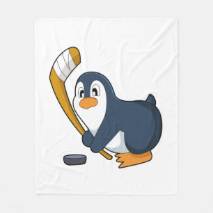 Penguin Eishockey Eishockeystick Fleecedecke