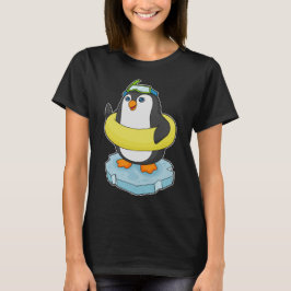 Penguin Eisscholle Schwimmbad Lifebuoy T-Shirt