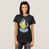 Penguin Eisscholle Schwimmbad Lifebuoy T-Shirt (Vorne ganz)