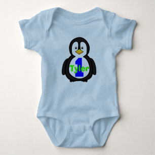 Penguin-erstes Geburtstags-Jungen-Shirt Baby Strampler