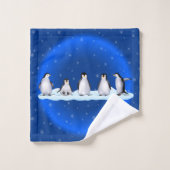 Penguin-Familie Badhandtuch Set (Waschlappen)