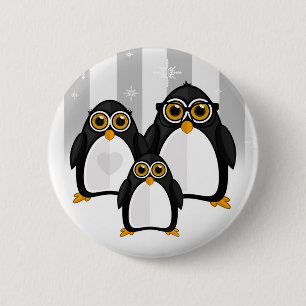 Penguin-Familie Button