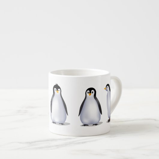 Penguin-Familie Espressotasse (Vorderseite Rechts)