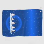 Penguin-Familie Golfhandtuch (Horizontal)