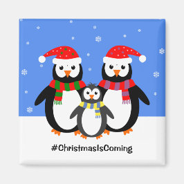 Penguin Familie Ihre Texte Weihnachten Magnet