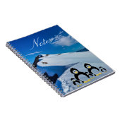Penguin-Familie im Schnee-Notebook Notizblock (Rechte Seite)
