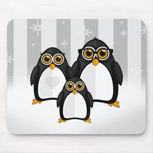 Penguin-Familie Mousepad (Vorne)