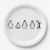 Penguin-Familie Pappteller (Vorderseite)