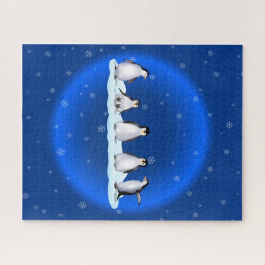 Penguin-Familie Puzzle (Horizontal)