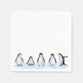 Penguin-Familie Serviette (Vorderseite)