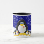 Penguin Familiengeschenk Tasse (Zentrum)