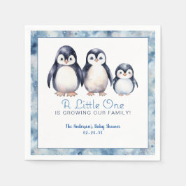 Penguin Family Baby Dusche Napkins Serviette