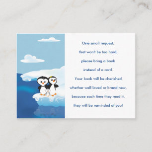 Penguin Family Book Request Card Begleitkarte