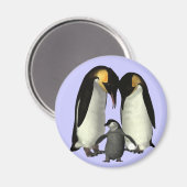Penguin Family Magnet (Vorderseite/Rückseite)
