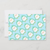 Penguin Family Niedlich Babydusche Vielen Dank Kar Dankeskarte (Rückseite)