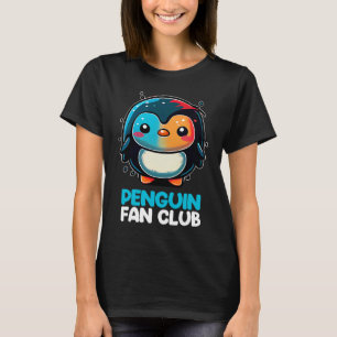 Penguin Fan Club Niedlich Pinguin Zoo Kinder Junge T-Shirt