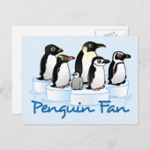 Penguin Fan Postkarte (Vorne/Hinten)