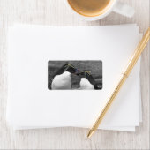 Penguin-Farbenexplosion Adressaufkleber (Insitu)