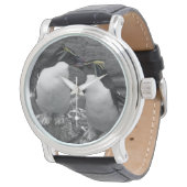 Penguin-Farbenexplosion Armbanduhr (Schrägansicht)