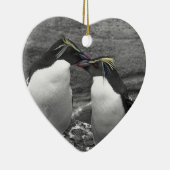 Penguin-Farbenexplosion Keramik Ornament (Rechts)