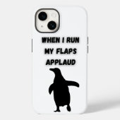 penguin flaps applaud inappropriate embarrassing Case-Mate iPhone hülle (Rückseite)