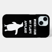 penguin flaps applaud inappropriate embarrassing Case-Mate iPhone hülle (Rückseite (Horizontal))