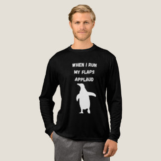 penguin flaps applaud inappropriate embarrassing Tri-Blend shirt