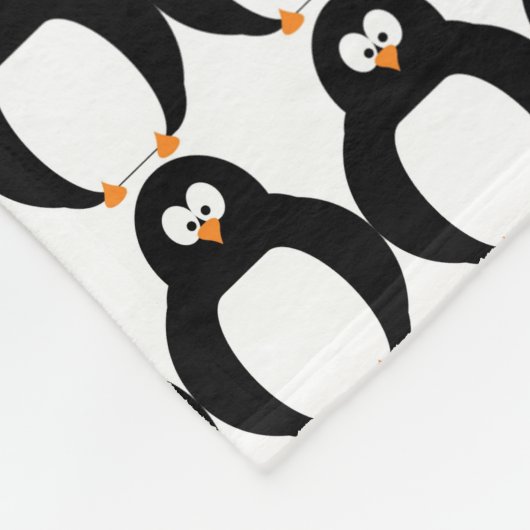 Penguin Fleece Blanket (Ecke)