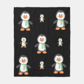Penguin-Fleece Throw Fleecedecke (Vorderseite)