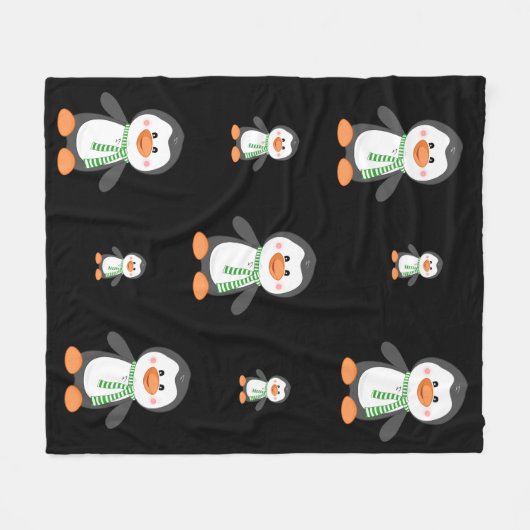 Penguin-Fleece Throw Fleecedecke (Vorderseite (Horizontal))