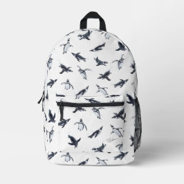 Penguin Flight Squad | Ocean Art Design Bedruckter Rucksack